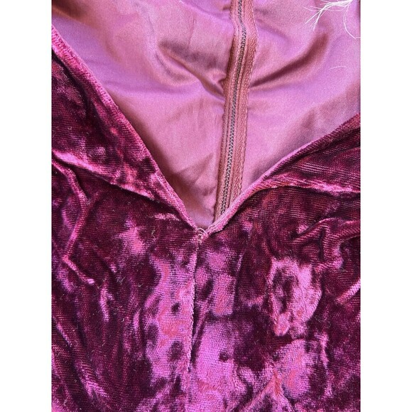 Vintage Casadei Velvet Victorian Edwardian Formal Dress Cosplay Red Purple - Picture 5 of 8